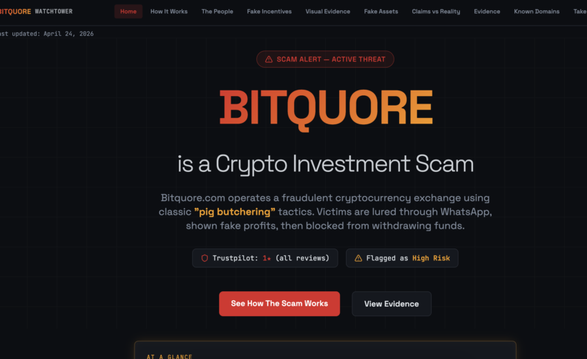 Bitquoreexposed.com Scam Allegations