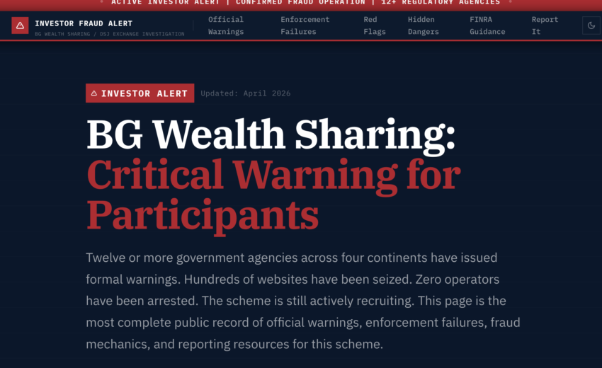 Investigating the Bgwealthalert.com Scam